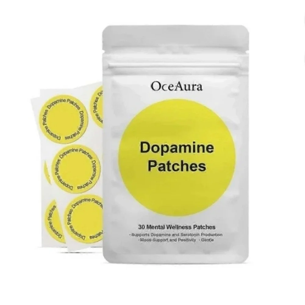 OceAura Dopamine Patches 30ct Yellow Mental Wellness Mood Focus Support NEW